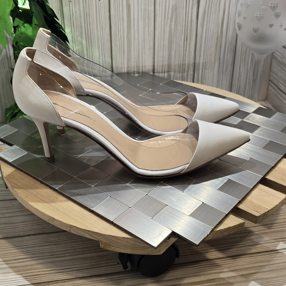 GIANVITO‎ ROSSI PVC/LEATHER PUMPS - Picture 6 of 15